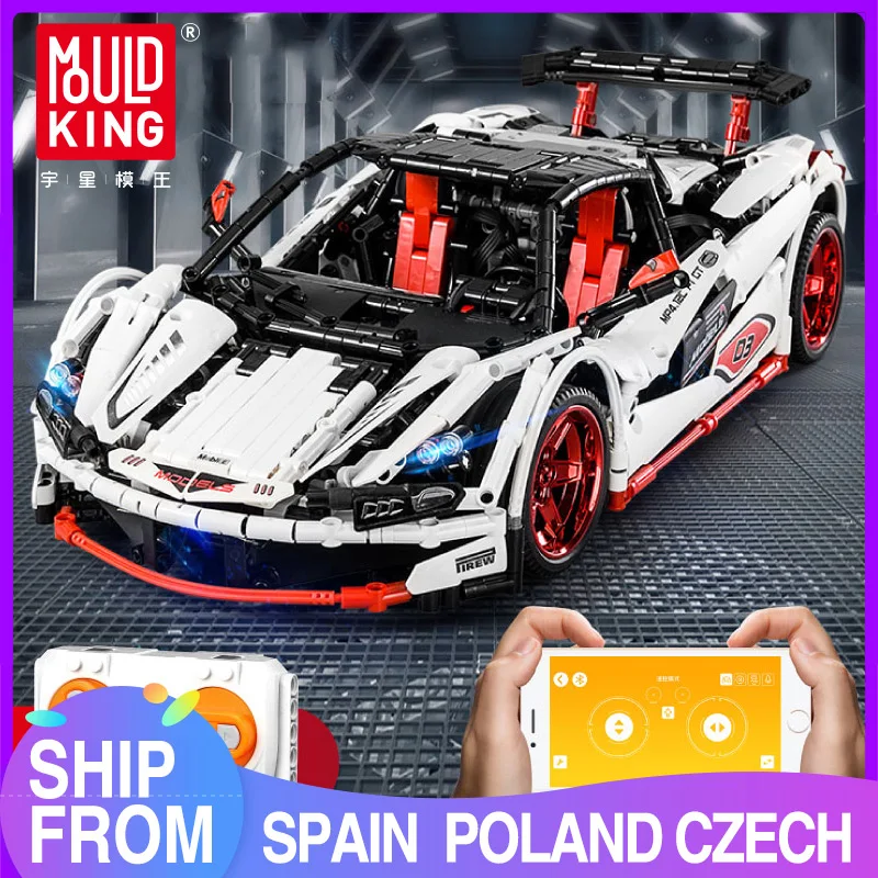 

MOULD KING 13067 Technical Sport Car MOC Bricks The P1 Super Hypercar Roadsters Car Model sets Building Blocks Kids Toys Gift