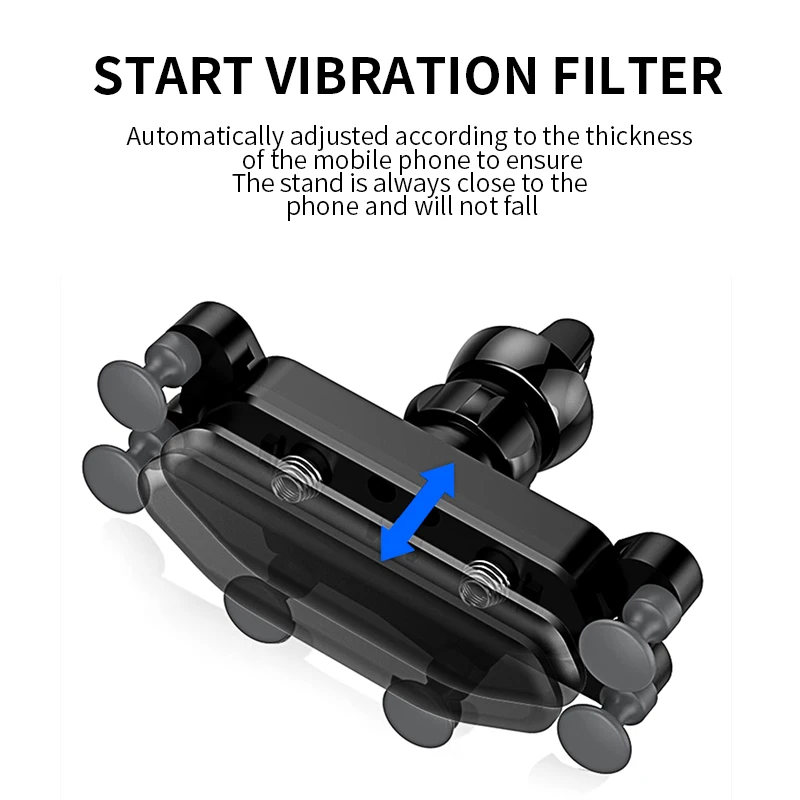 Гравитационный Автомобильный держатель для телефона на вентиляционное