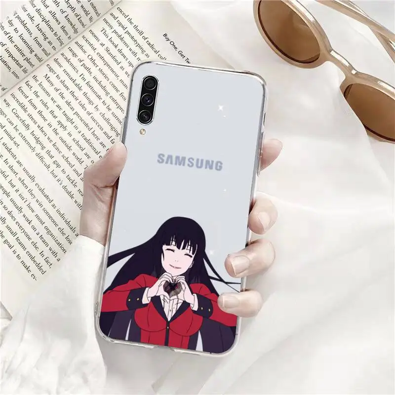 

Kakegurui Jabami Yumeko Phone Case Transparent Clear For Samsung Galaxy A71 A21s S8 S9 S10 plus note 20 ultra