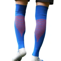 professional football socks for man fitness athletic wear knee high sports sock striped pattern tight long soccer socks