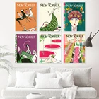 Винтажный персонаж Нью-Йоркера, настенная живопись, постеры и принты, декор для гостиной в скандинавском стиле
