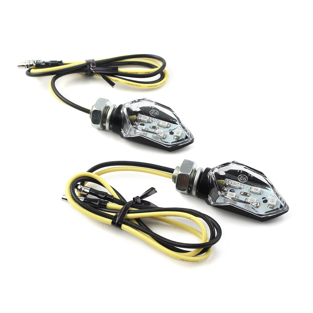 

2x Motorcycle Smok Blinker LED Turn Signal Amber Indicators Lights Universal For Honda Suzuki Kawasaki KTM Yamaha Aprilia etc.