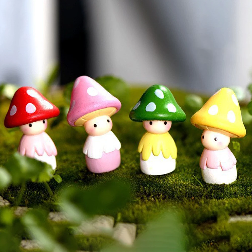 

Mushroom Ornaments Small Mushroom Dolls Miniature Garden Moss Micro Landscape Ornament Decoration Materials Garden Ornaments