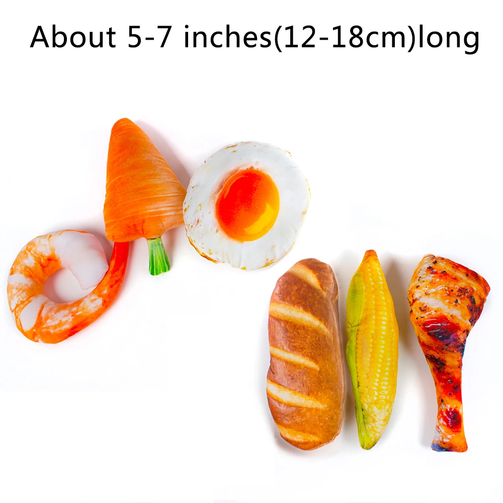

Pet Dog Toys Puppy Pet Play Chew Toys Squeaky Toys Creative Simulation Vegetable Drumstick Toy Pet Plush Toy