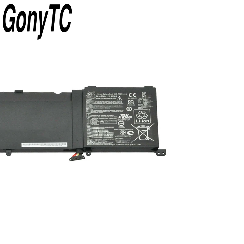 GONYTC C32N1415 натуральная Аккумулятор для ноутбука ASUS ZenBook Pro UX501 N501VW UX501JW-FI177T UX501JW-CN245P
