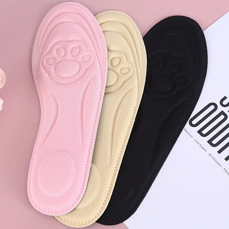 

Стельки для обуви на высоком каблуке 4D Memory Foam ортопедические стельки обуви в виде кошачьей лапки, коврик для исправления плоскостопия арки ...