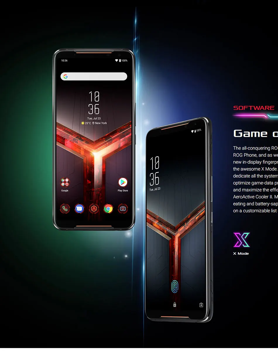 Телефон ROG 2, мобильный телефон Asus ROG Phone II ZS660KL, 12 Гб, 512 ГБ, Snapdragon855+ 6,59 дюймов, 1080x2340 P, 6000 мАч, 48MP, NFC, Android 9,0