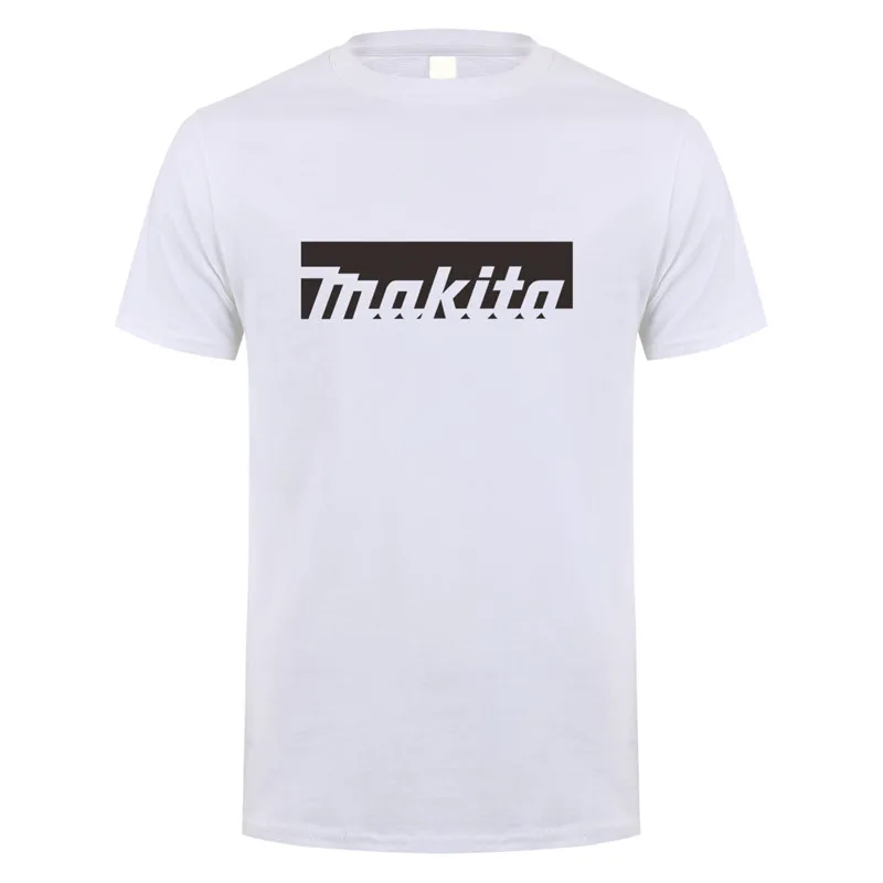 

2021 Summer Hot Sale Makita 100% cotton Men's T-Shirt Tee Summer Short Sleeve Cotton O-Neck Man Tshirts Tops XS-2XL