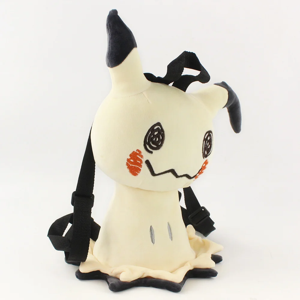 Mochila Kawaii de dibujos animados Mimikyu para ni&ntilde;os, morral de Peluche, juguete de Peluche, regalos de Navidad, 40CM-3