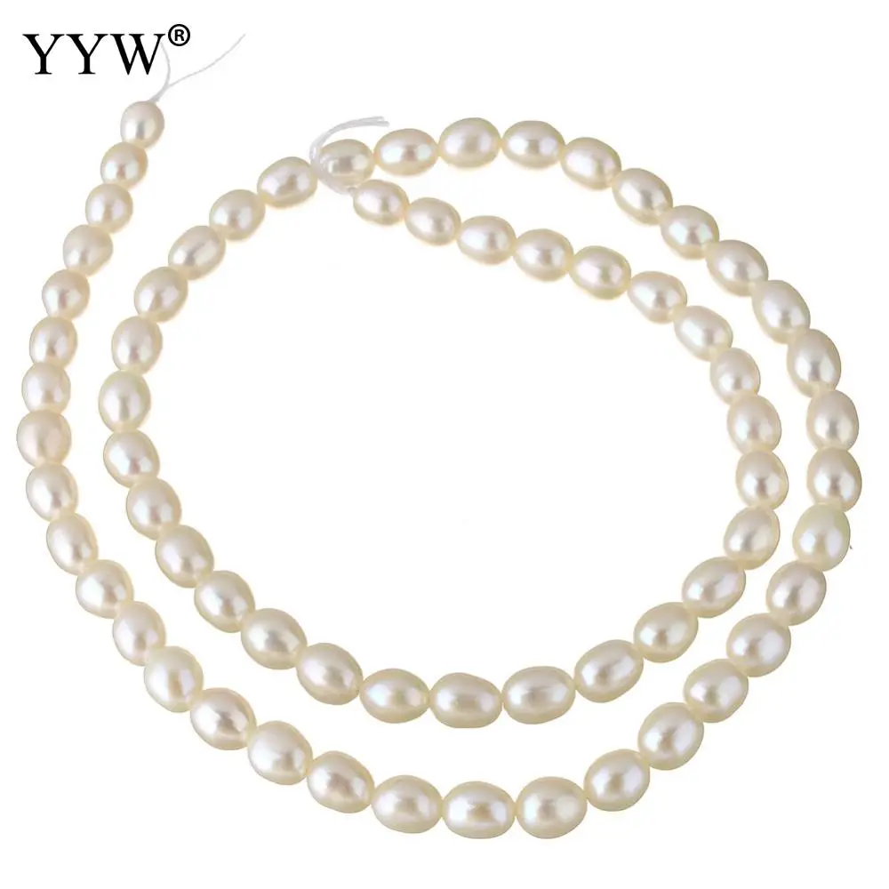 

4-5 мм белые бусы из натурального пресноводного жемчуга культивированный жемчуг в форме риса для изготовления ювелирных изделий браслет оже...