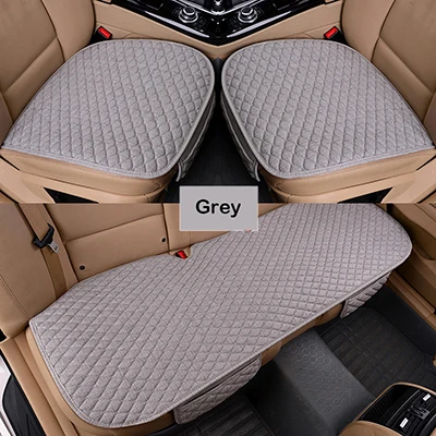grey XWSN льняная подушка для сиденья автомобиля подходит для 99% автомобиля четыре сезона универсальные удобные и дышащие автомобильные аксессуары - Название цвета: grey