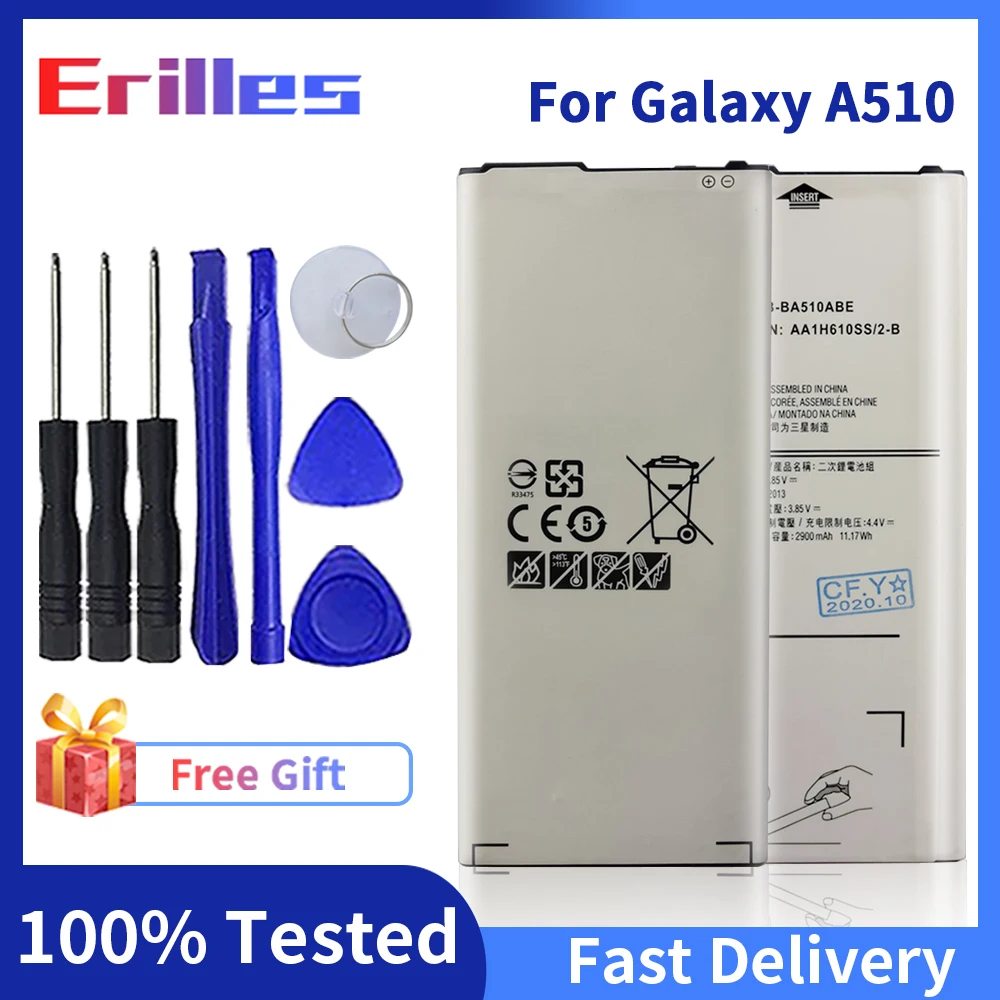 100% Новый аккумулятор для телефона Samsung Galaxy A510 A5 2016 оригинальный большой емкости