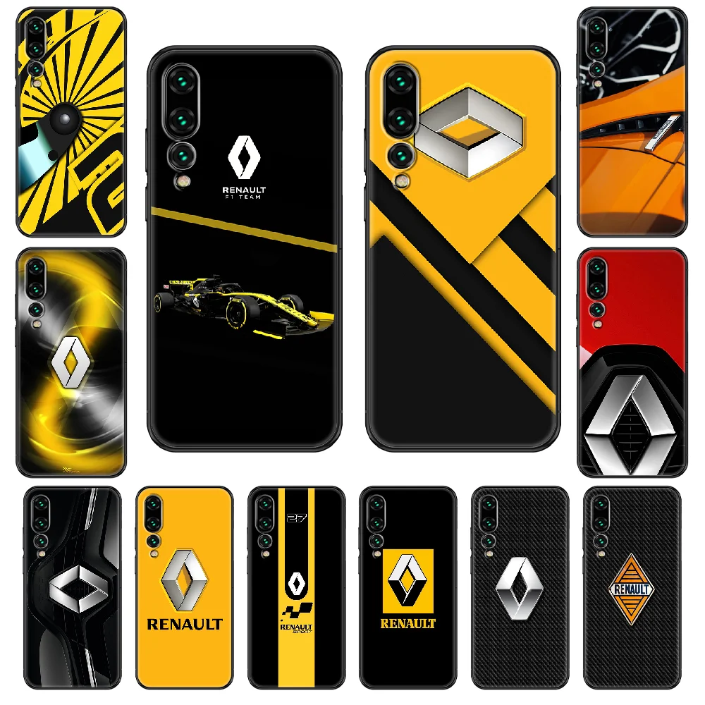

renault S.Ads sport car logo Phone case For Huawei P 8 10 20 30 Smart Plus 2019 Z Lite Pro 2017 2019 black 3D bumper luxury