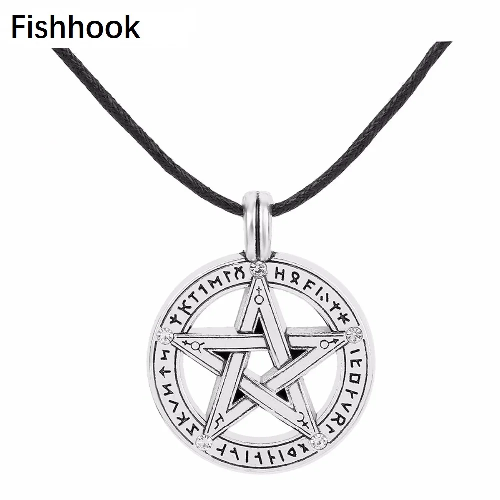 Chain Pentacle Pentagram Gift For Man Woman Kid Jewelry Wicca