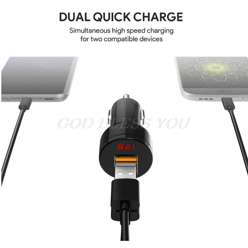 12 V/24 V двойной Порты 3.1A автомобильная зарядка от прикуривателя с двойным Зарядное