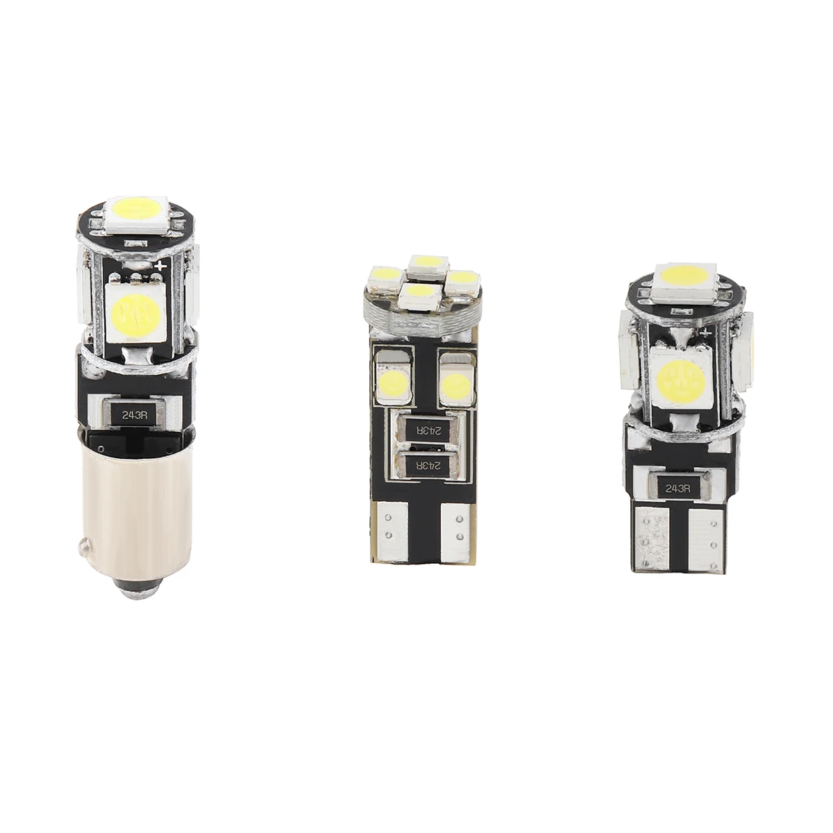 

23pcs T10 5050 W5W 6000K 600Lm White Color Canbus LED Car Interior Inside Light Dome Trunk Map License Plate Lamp Bulb for Car