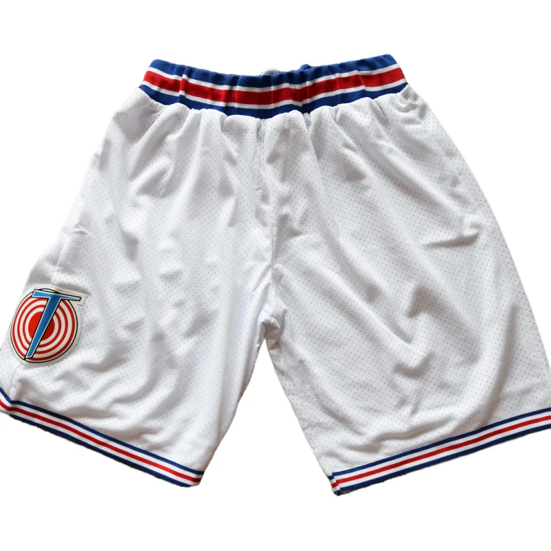 

Tune Squad White Black Blue Basketball Shorts