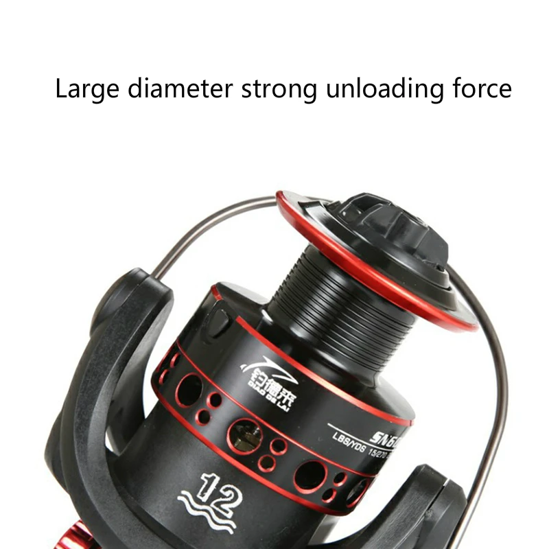 12BB спиннинг катушка спиннинга для морской рыбалки Алюминий складной рокер