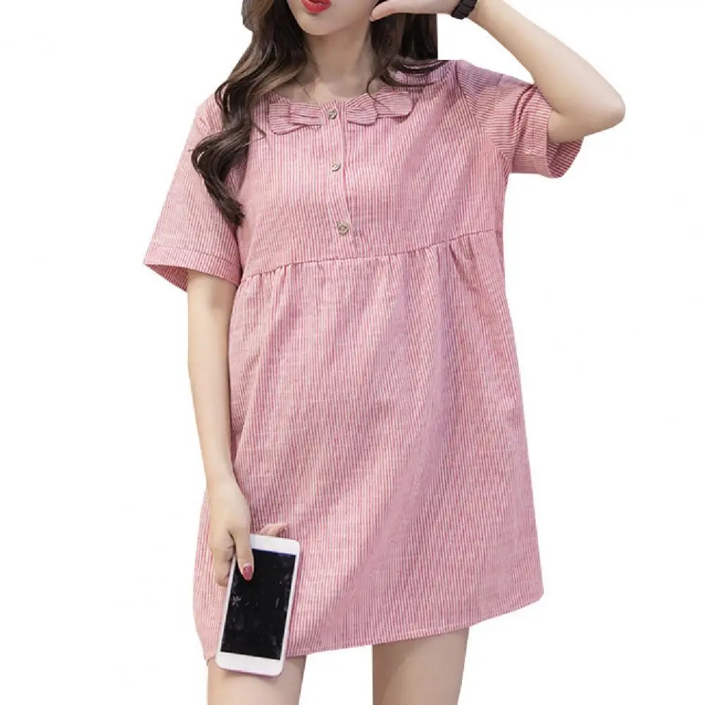 

Платье для беременных женщин Полосатый стильный приятный для кожи Одежда для беременных женщин повседневные платья для женщин 2021 на лето