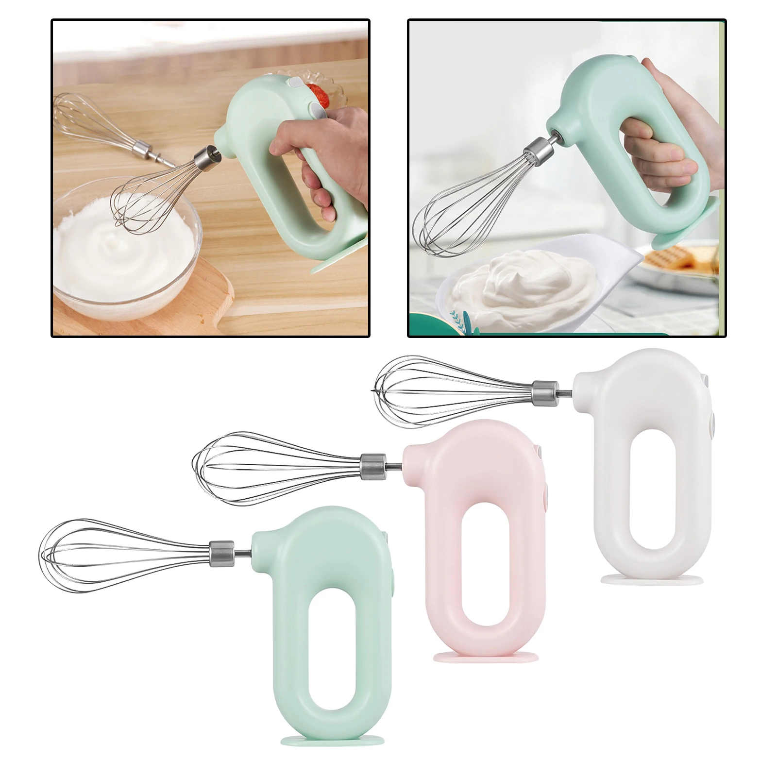 

Беспроводной электрический ручной миксер из нержавеющей стали высокой мощности для взбивания яиц вспениватель молока Frother