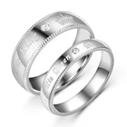 Кольца Bxzyrt Corple, ее король, его королева, одиночный циркон, нержавеющая сталь, бриллианты, парные кольца, ювелирные изделия