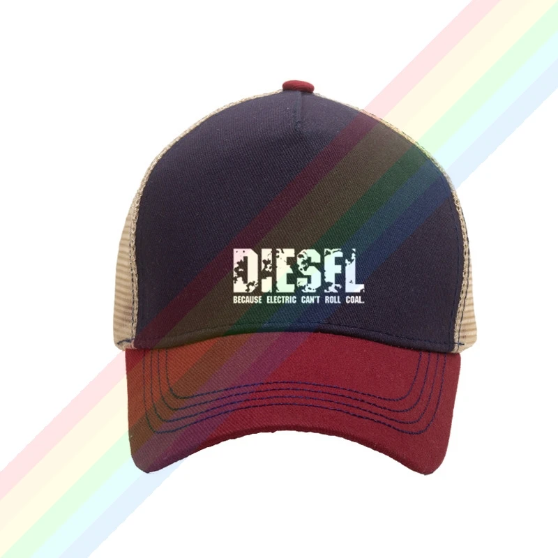 Бейсболка унисекс Легкая сетчатая бейсболка с принтом дизельного топлива для