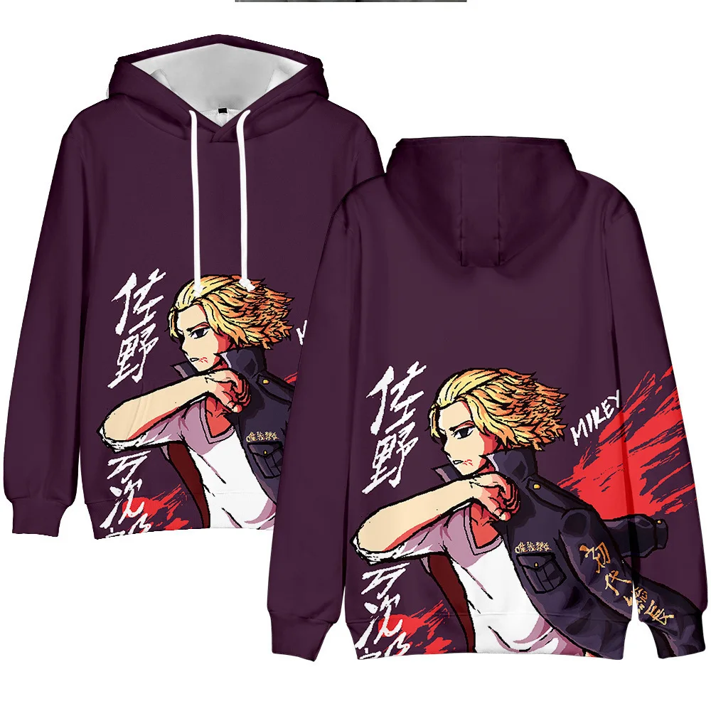 

2021 Tokyo Avengers 3D digital printing men's and women's children's casual hooded sweater