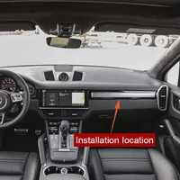 abs matte silver car interior center console panel cover trim for porsche cayenne 2018 2019 left hand drive
