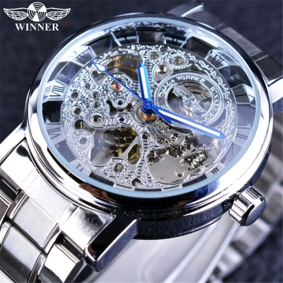 

Men's Business Hollow Mechanical Watch Men's Mechanical Watch Fashion Leisure Watch Manual Mechanical Watch