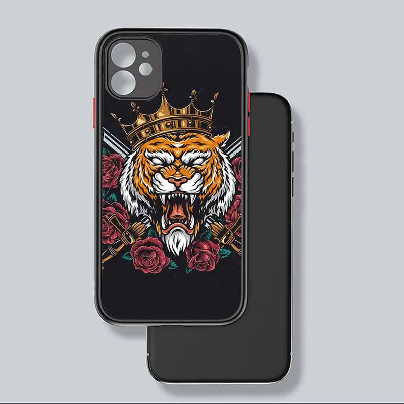 

Joe Exotic Tiger King Phone Case Matte Transparent for iPhone 7 8 11 12 s mini pro X XS XR MAX Plus coque