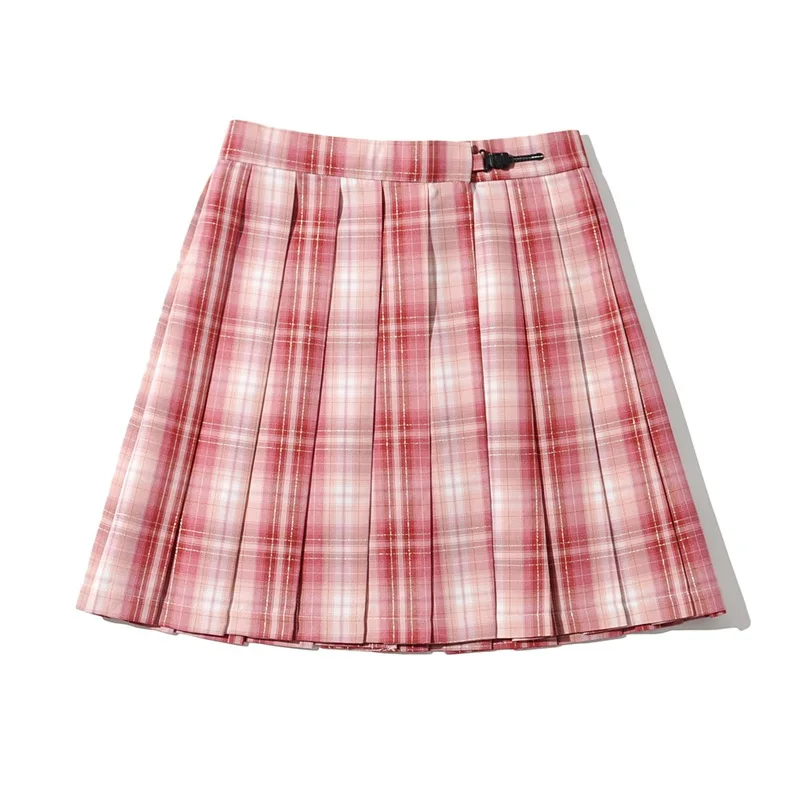 

Skirts Womens 2021 Foreign Trade Month 2021 Spring Women's Clothes New Fashion Versatile High Waist Plaid Skirt