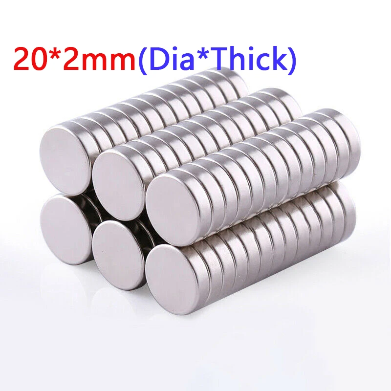 

Круглый Мощный магнит диаметром Ø 20 мм NdFeB 1 2 2,5 3 5 10 15 мм толщиной редкоземельный сильный неодимовый магнит N35