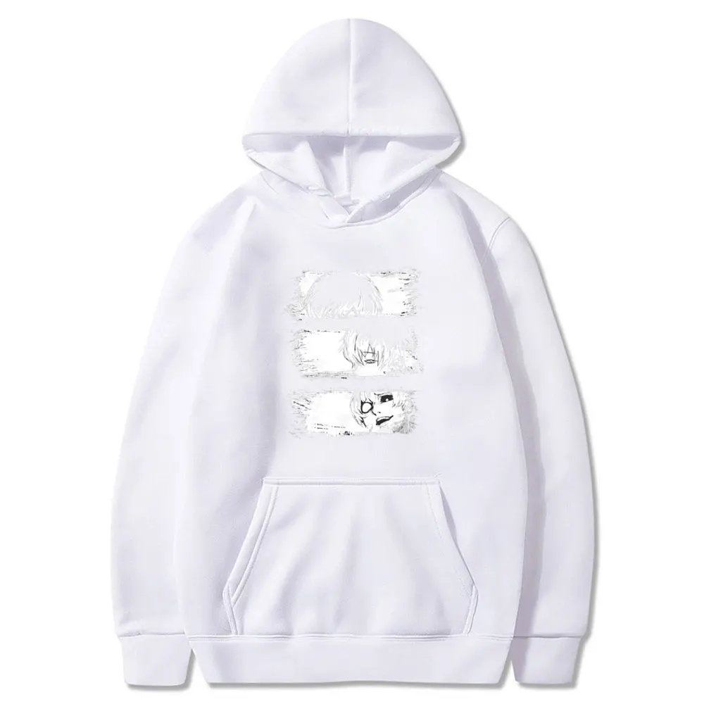 Толстовка с капюшоном в стиле японского аниме Харадзюку кавайные канеки Кен