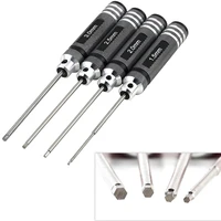 4pcs hex screwdriver tool kit 1 5mm 2 0mm 2 5mm 3 0mm black repair tool set for rc drone models car helicopter fpv racing drone