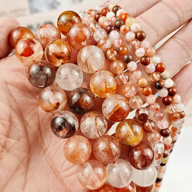 UPGFNK натуральный желтый кристалл кварца бусины Круглые свободные для