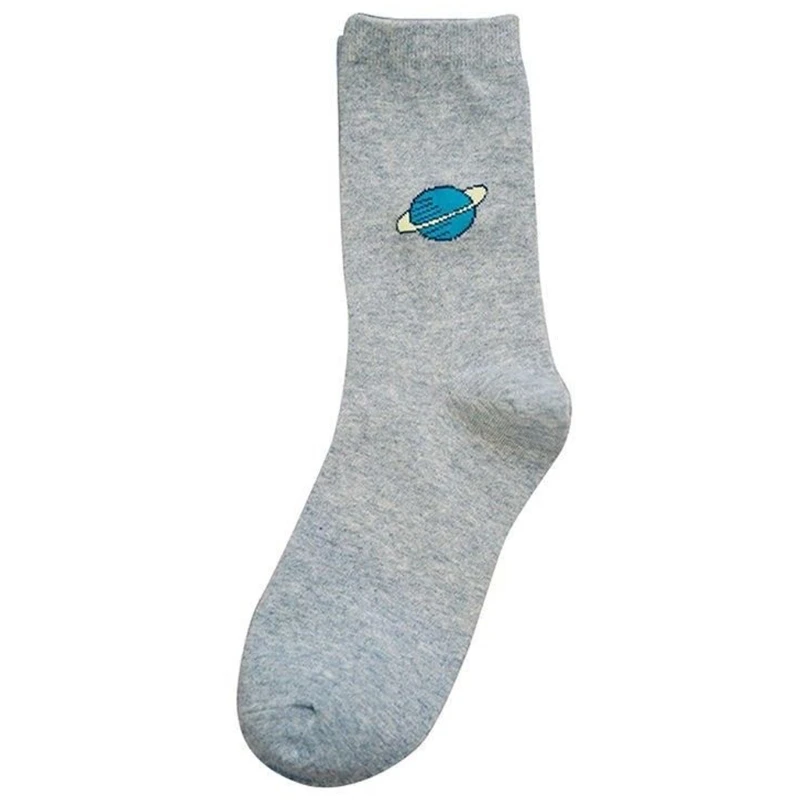 

Womens Girls Cotton Candy Color Long Funny Cartoon Pattern Socks Casual Winter