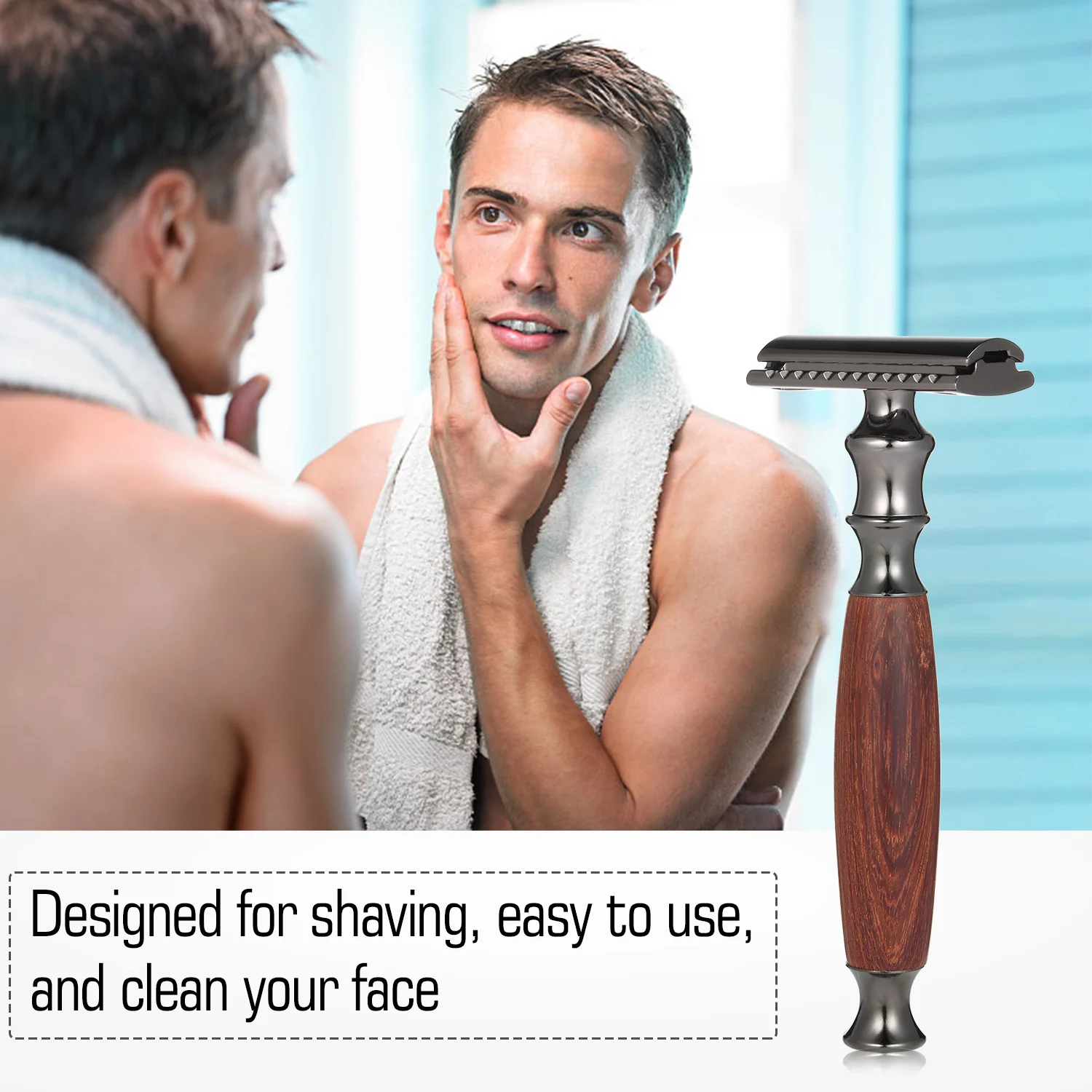 Бритва для безопасного бритья с двумя краями бритва бороды мужской инструмент