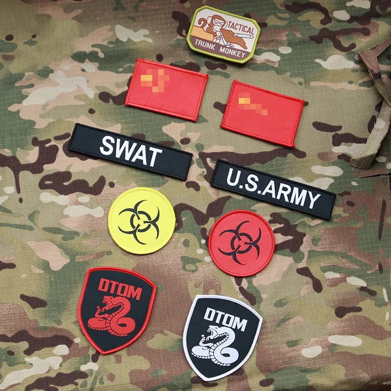 Военный Тактический патч на застежке-липучке Emblemas одежды с черепами чехол для