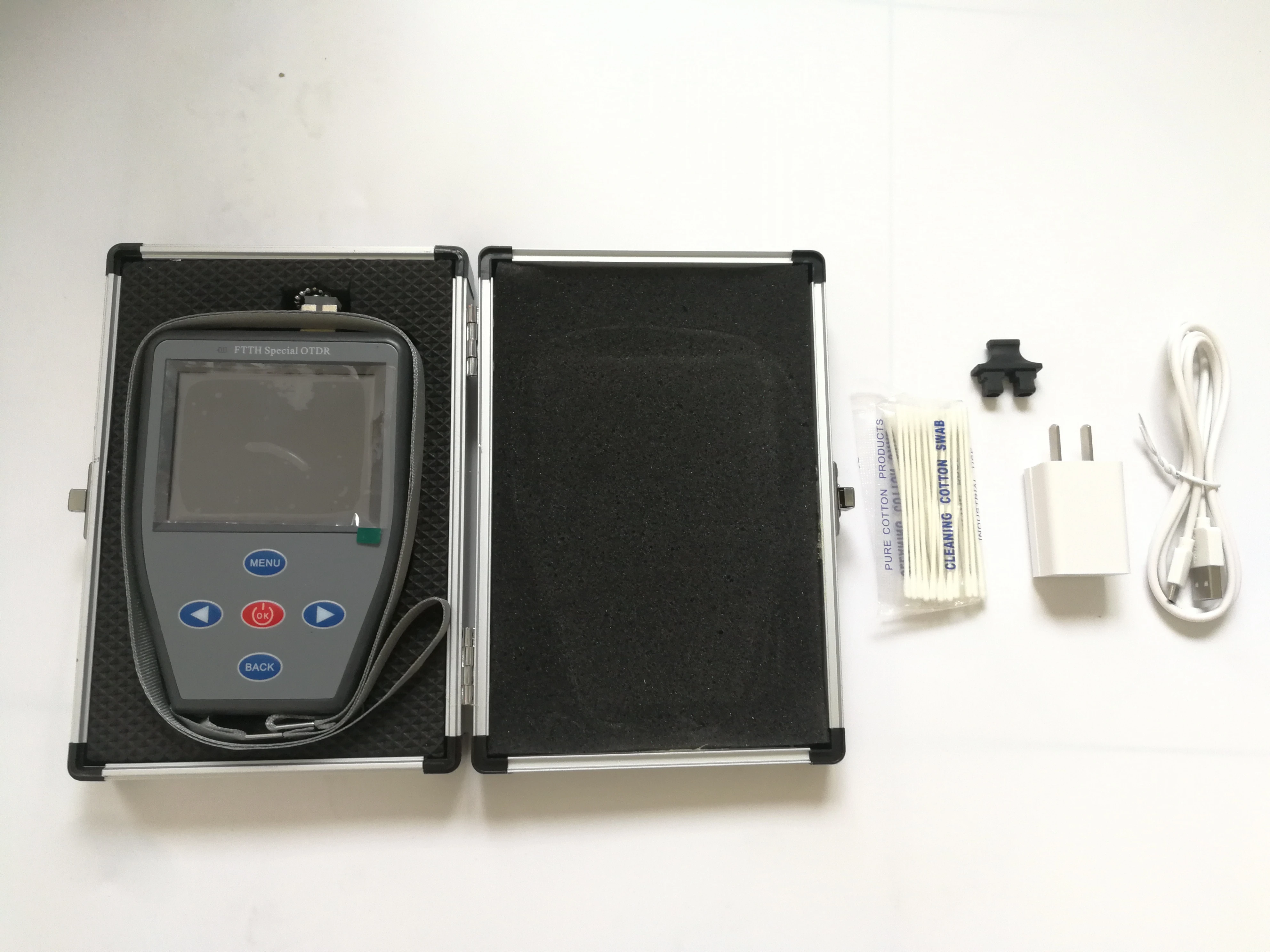 4 в 1 FTTH OTDR Active fiber mini с оптическим измерителем мощности + VFL стабильный источник