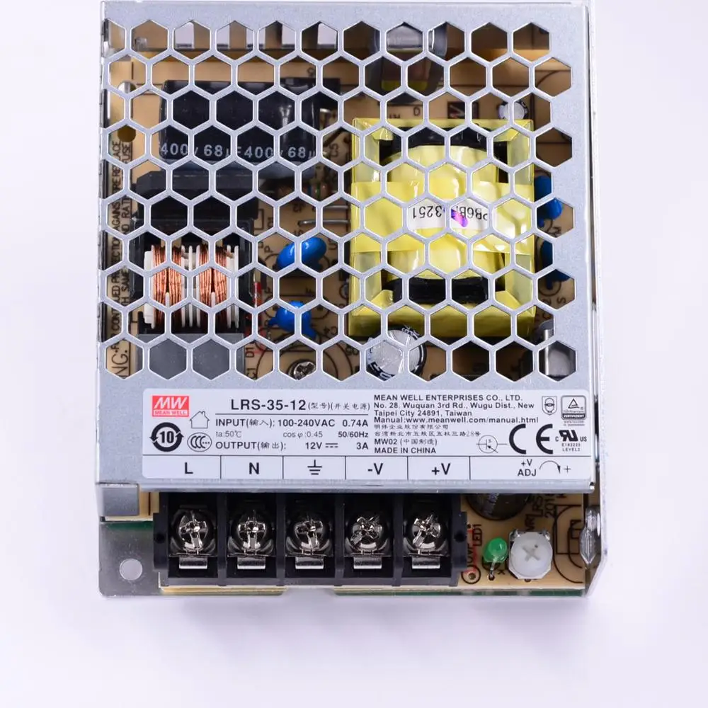 Mean Well LRS-35 серии AC/DC 35 Вт импульсный источник питания meanwell 5 в 12 В 24 48 | Обустройство