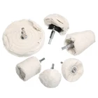 6 шт. полировальная шлифовальная швабра, Шлифовальная головка, щетка, полировочные колодки, набор швабры, инструмент для полировки металла, нержавеющая сталь