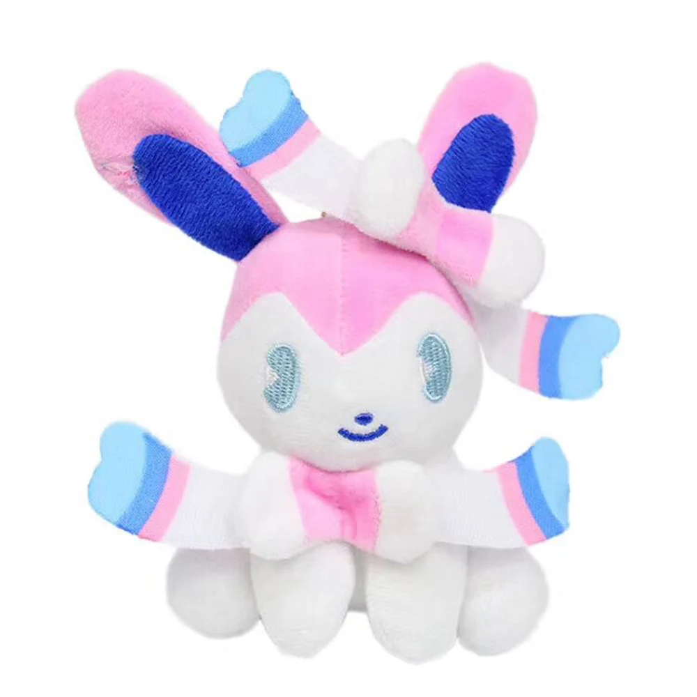 Soda Sylveon 10cm 10/лот Ditto Metamon Squirtle снорлакс Пикачу Eevee Espeon Flareon Jolteon Sylveon плюшевый умбреон Фигурки игрушки в розницу - Цвет: Soda Sylveon 10cm