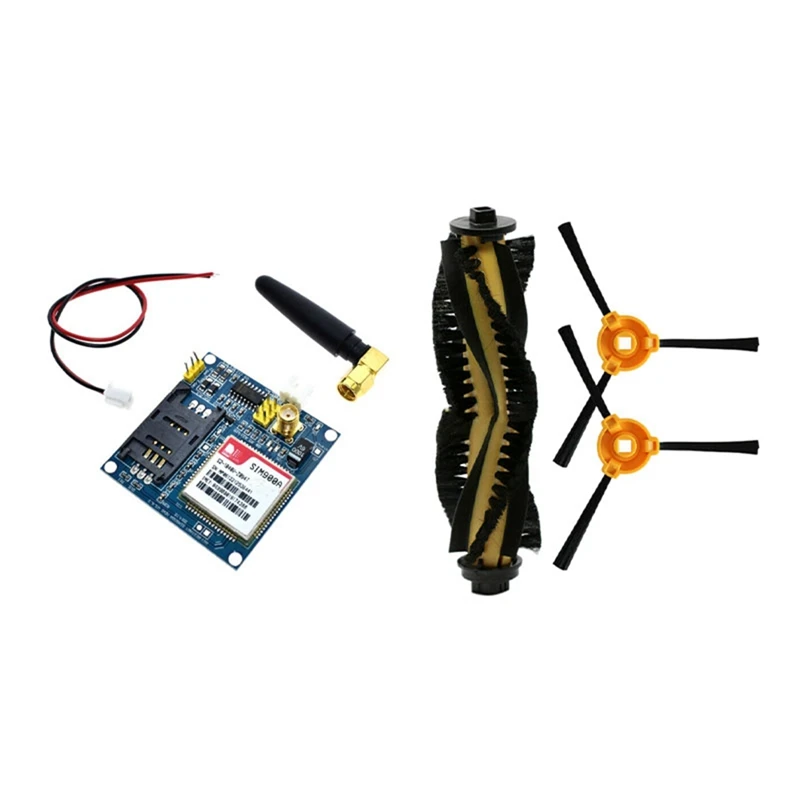 

1 Set Wireless Data Transmission Module Gsm Gprs Board Kit + Antenna & 1 Set Filter Side Brush Replacement
