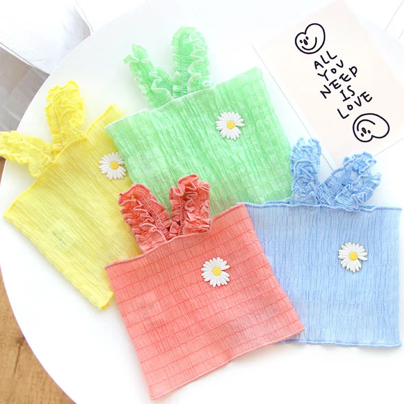 

Candy-Colored Sexy Dog Cat Vest Summer Pet Clothes Daisy and Short Navel Shirt Hoodie Sleeveless Breathable Tshirt For Chihuahua
