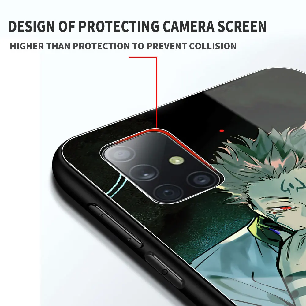 

Jujutsu Kaisen Anime Phone Case for Samsung Galaxy A51 A71 A50 A70 A21s A31 A10 A41 A20e A30 A11 A40 Tempered Glass Cover