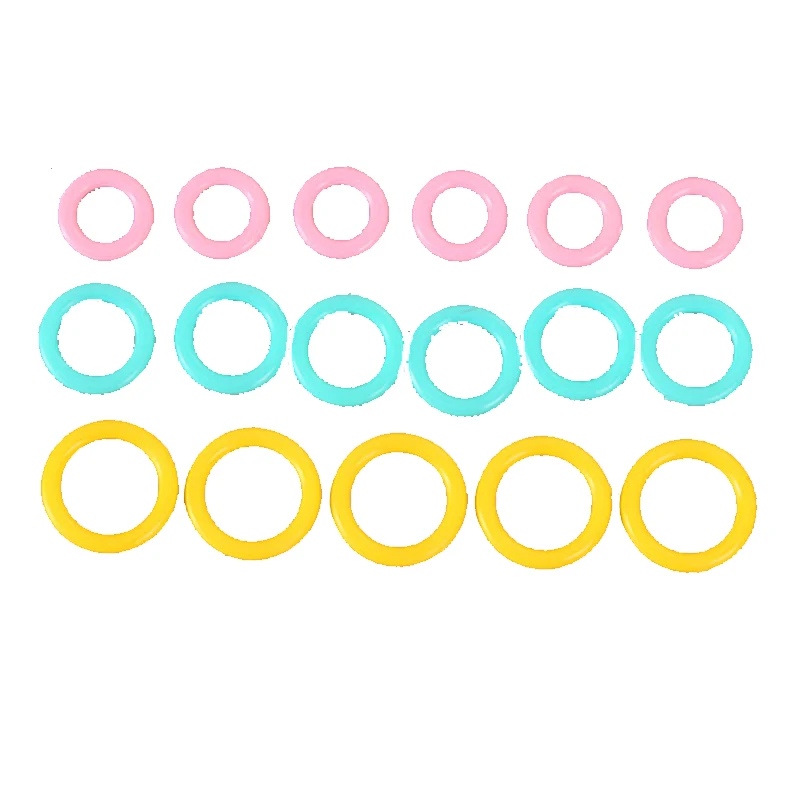 100pcs/Pack Round Marking Circles Crochet Stitch DIY Craft Tool Knitting Marker Ring acesorios de costura Color Random | Дом и сад