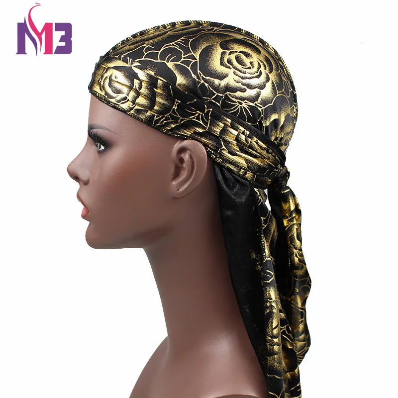 Головные уборы с цветочным принтом шелковистые мужские банданы для женщин