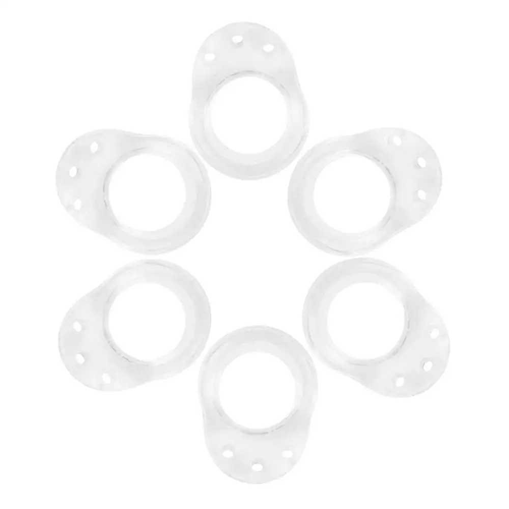 6PCS Transparent Door Handle Buffer Wall Protection Silica Gel Doorknob Walls Furniture Protective Pad Stopper H5 | Обустройство дома