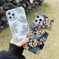 stylish leopard white tiger phone case for iphone 13 12 11 pro max se 2020 8 7 6 6s p luxury brand imd cover