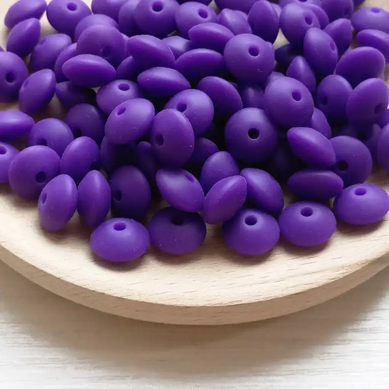 classic purple Jojochew хорошее качество блюдце силиконовые бусины 12 мм Силиконовые Прорезыватели для зубов еда класс Детские трофеи BX1-36 - Цвет: classic purple